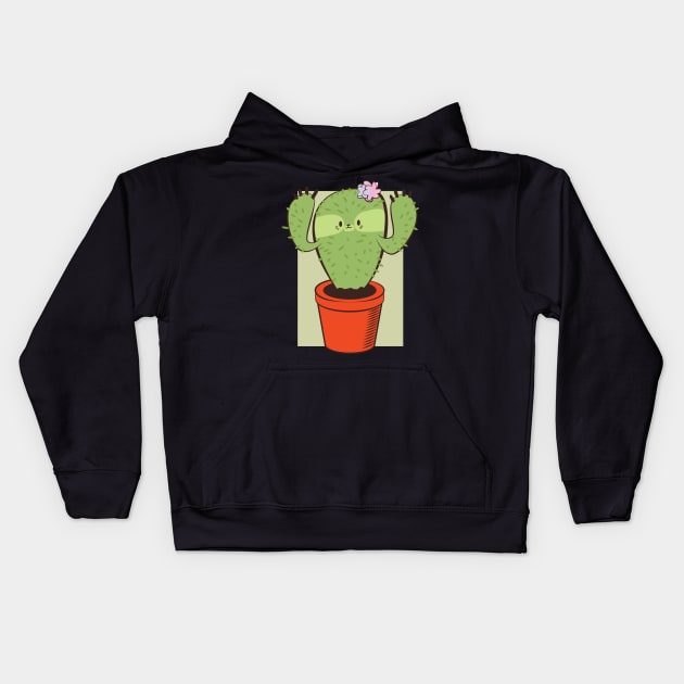 Cactus Sloth Tshirt Gift Kids Hoodie by avshirtnation